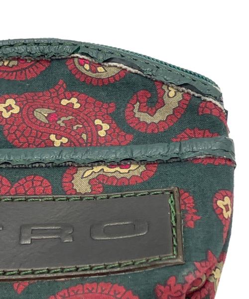 ETRO（エトロ）ETRO (エトロ) ペイズリー柄コインケース グリーンの古着・服飾アイテム