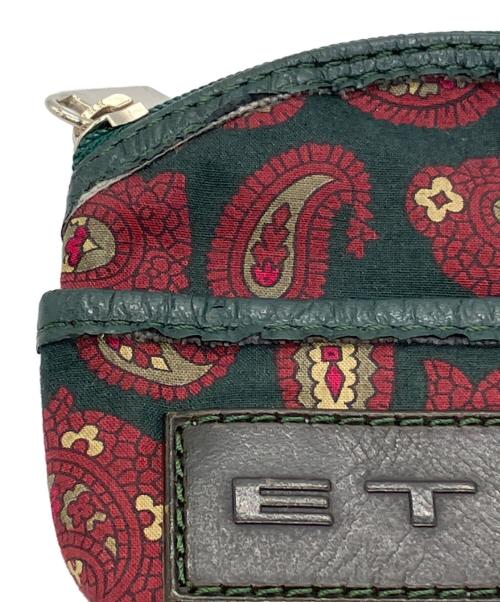 ETRO（エトロ）ETRO (エトロ) ペイズリー柄コインケース グリーンの古着・服飾アイテム