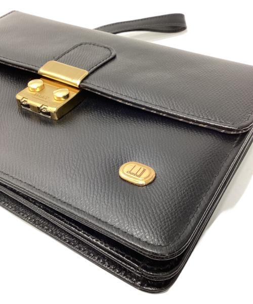 dunhill（ダンヒル）dunhill (ダンヒル) クラッチバッグ ブラックの古着・服飾アイテム
