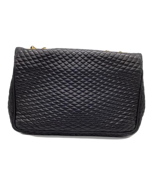 BALLY（バリー）BALLY (バリー) キルトレザーチェーンショルダーバッグ ブラックの古着・服飾アイテム