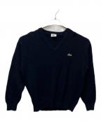 LACOSTEラコステ）の古着「ウールVネックニット」｜ネイビー