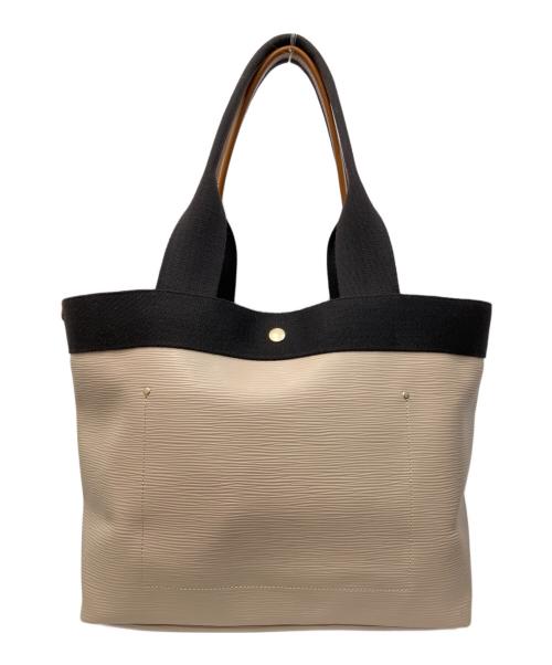 Breath TOPKAPI（ブレス トプカピ）Breath TOPKAPI (ブレス トプカピ) RIPPLE ネオレザートートバッグ ベージュの古着・服飾アイテム