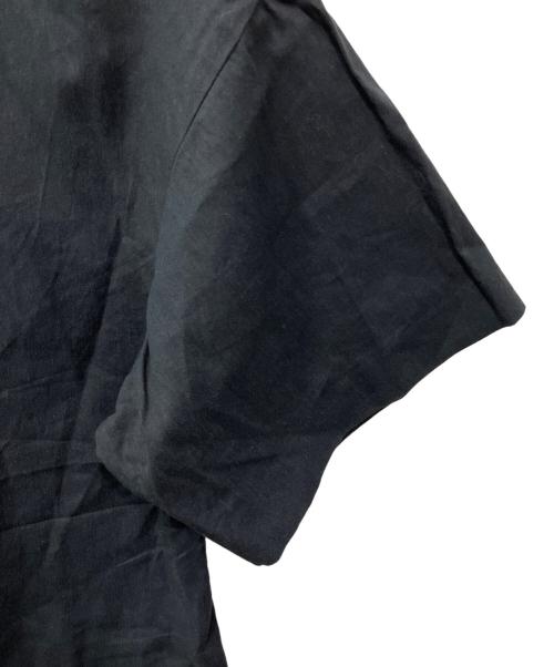 UNTITLED（アンタイトル）UNTITLED (アンタイトル) ハーフスリーブリネン混ダブルジャケット ブラック サイズ:42の古着・服飾アイテム