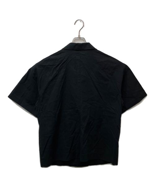 UNTITLED（アンタイトル）UNTITLED (アンタイトル) ハーフスリーブリネン混ダブルジャケット ブラック サイズ:42の古着・服飾アイテム