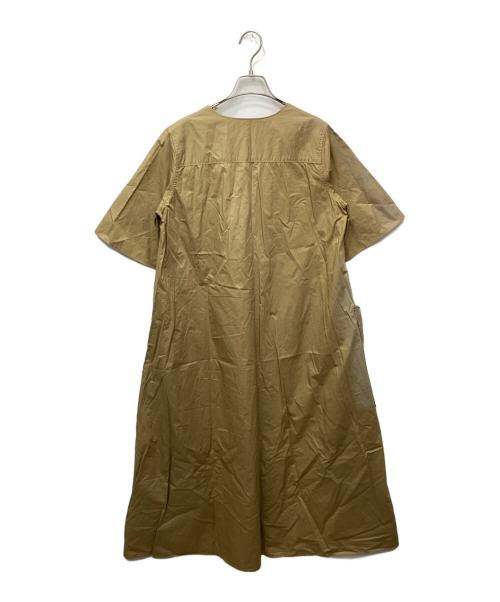 POSTELEGANT（ポステレガント）POSTELEGANT (ポステレガント) 半袖ワンピース ベージュ サイズ:Sの古着・服飾アイテム