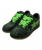 A BATHING APE×Razerアベイシングエイプ×レイザー）の古着「NEON CAMO BAPE STA（ネオンカモベイプスター）」｜ブラック×グリーン