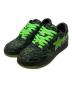 A BATHING APE（アベイシングエイプ）の古着「NEON CAMO BAPE STA（ネオンカモベイプスター）」｜ブラック×グリーン