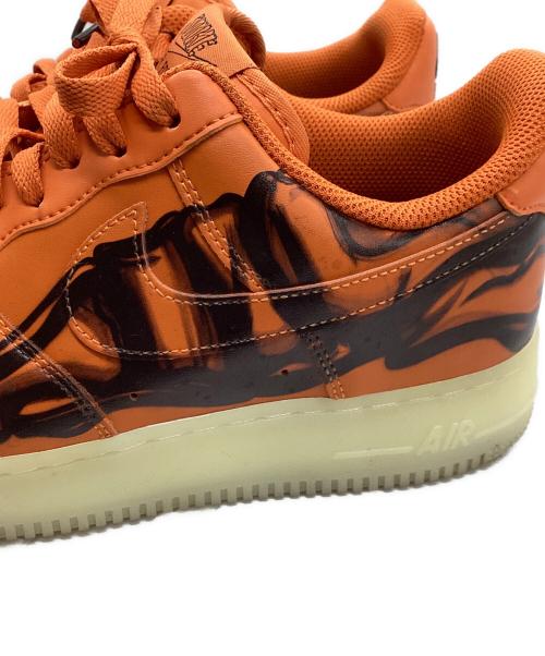 NIKE（ナイキ）NIKE (ナイキ) AIR FORCE 1 07 SKELETON QS オレンジ サイズ:27cmの古着・服飾アイテム