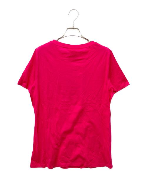 TORY BURCH（トリーバーチ）TORY BURCH (トリーバーチ) ロゴスパンコールカットソー ショッキングピンク サイズ:Mの古着・服飾アイテム
