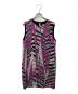 Emilio Pucci（エミリオ プッチ）の古着「総柄シルク混ノースリーブワンピース」｜パープル