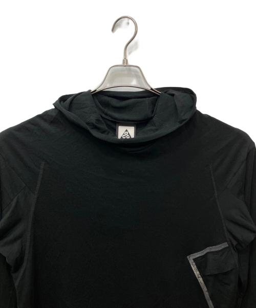 NIKE ACG（ナイキエーシージー）NIKE ACG (ナイキエーシージー) カットソーフーディー ブラック サイズ:Lの古着・服飾アイテム