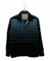 STYLE EYES（スタイルアイズ）の古着「Elvis Dot Open Shirt（エルビスドットオープンシャツ）」｜ブラック×スカイブルー