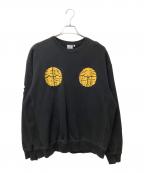 BlackEyePatch×WACKO MARIAブラックアイパッチ×ワコマリア）の古着「CREW NECK AWEAT SHIRT　(クルーネックスウェットシャツ)」｜ブラック