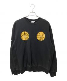 BlackEyePatch×WACKO MARIA（ブラックアイパッチ×ワコマリア）の古着「CREW NECK AWEAT SHIRT　(クルーネックスウェットシャツ)」｜ブラック