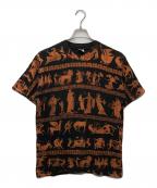 FRUIT OF THE LOOMフルーツオブザルーム）の古着「全面プリントTシャツ」｜ブラック