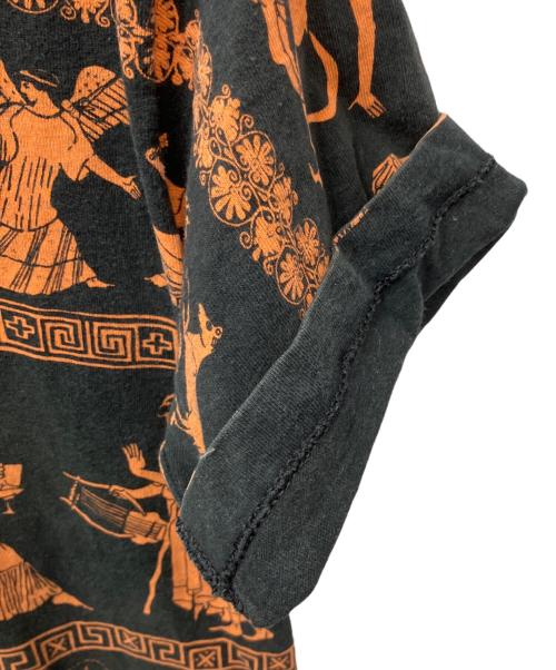 FRUIT OF THE LOOM（フルーツオブザルーム）FRUIT OF THE LOOM (フルーツオブザルーム) 全面プリントTシャツ ブラック サイズ:Lの古着・服飾アイテム