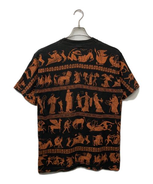 FRUIT OF THE LOOM（フルーツオブザルーム）FRUIT OF THE LOOM (フルーツオブザルーム) 全面プリントTシャツ ブラック サイズ:Lの古着・服飾アイテム