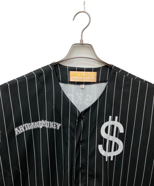 SKOLOCT（スコロクト）SKOLOCT (スコロクト) ベースボールシャツ ブラック サイズ:Mの古着・服飾アイテム