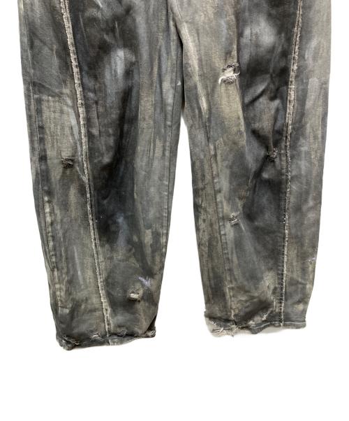 FenG CHen WANG（フェンチェンワン）FENG CHEN WANG (フェンチェンワン) DECONSTRUCTION WASHED JEANS（でコンストラクションウォッシュドジーンズ） グレー サイズ:Sの古着・服飾アイテム