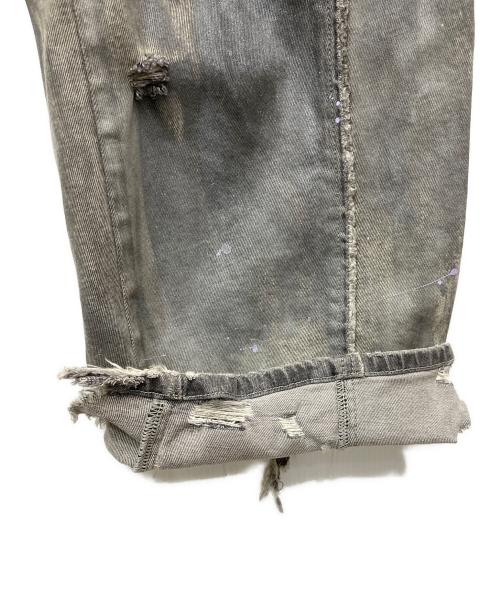 FenG CHen WANG（フェンチェンワン）FENG CHEN WANG (フェンチェンワン) DECONSTRUCTION WASHED JEANS（でコンストラクションウォッシュドジーンズ） グレー サイズ:Sの古着・服飾アイテム
