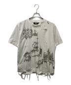 Wasted Parisウェイステッドパリス）の古着「Stronghold T-Shirt（ストロングホールド）」｜ホワイト
