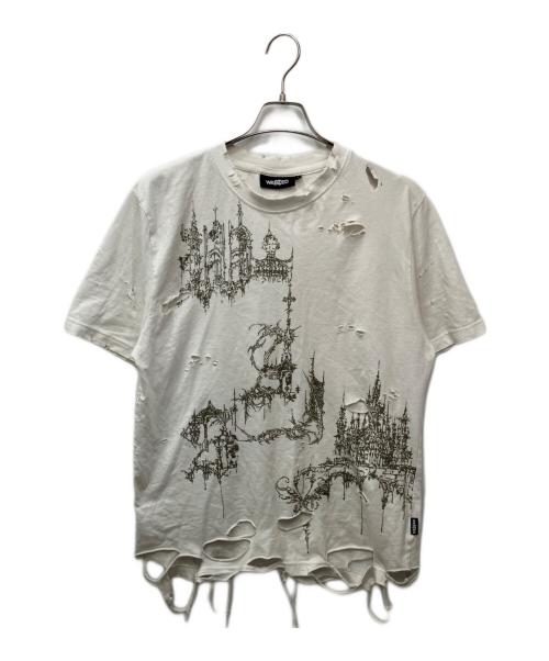 Wasted Paris（ウェイステッドパリス）WASTED PARIS (ウェイステッドパリス) Stronghold T-Shirt（ストロングホールド） ホワイト サイズ:Sの古着・服飾アイテム