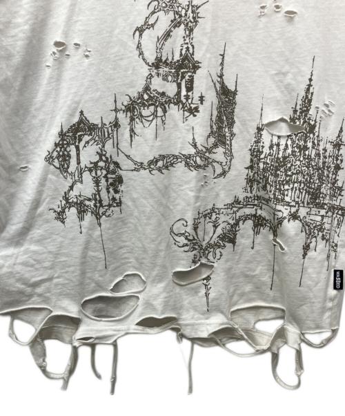 Wasted Paris（ウェイステッドパリス）WASTED PARIS (ウェイステッドパリス) Stronghold T-Shirt（ストロングホールド） ホワイト サイズ:Sの古着・服飾アイテム