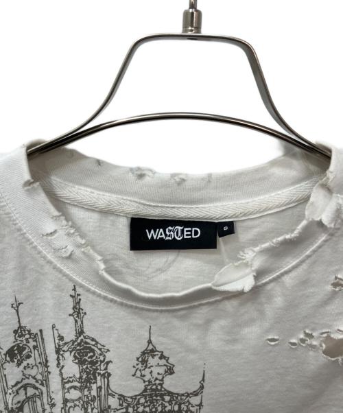 Wasted Paris（ウェイステッドパリス）WASTED PARIS (ウェイステッドパリス) Stronghold T-Shirt（ストロングホールド） ホワイト サイズ:Sの古着・服飾アイテム