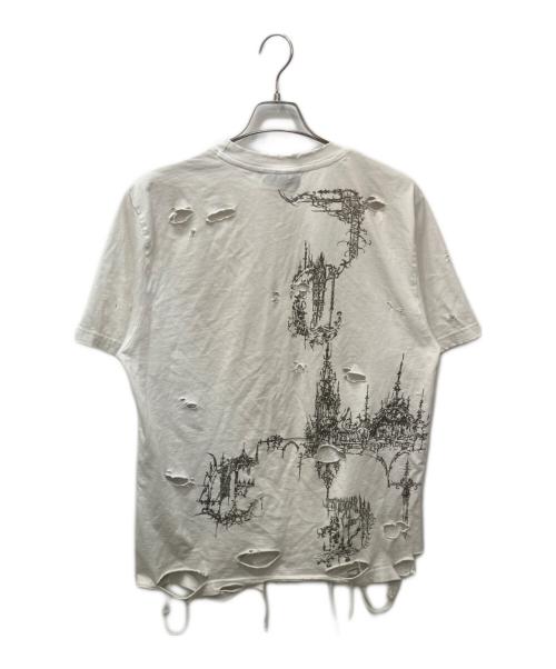 Wasted Paris（ウェイステッドパリス）WASTED PARIS (ウェイステッドパリス) Stronghold T-Shirt（ストロングホールド） ホワイト サイズ:Sの古着・服飾アイテム