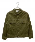 GRAMICCIグラミチ）の古着「CORDUROY TRUCKER JACKET（コーデュロイトラッカージャケット）」｜オリーブ