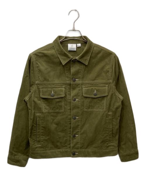 GRAMICCI（グラミチ）GRAMICCI (グラミチ) CORDUROY TRUCKER JACKET（コーデュロイトラッカージャケット） オリーブ サイズ:Sの古着・服飾アイテム