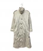 THROWスロー）の古着「PUFFER SHINY COLLAR コート」｜アイボリー
