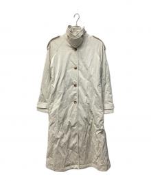 THROW（スロー）の古着「PUFFER SHINY COLLAR コート」｜アイボリー