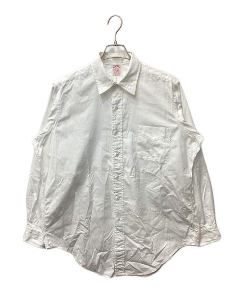 BROOKS BROTHERS（ブルックスブラザーズ）BROOKS BROTHERS (ブルックスブラザーズ) EST.1818レギュラーカラーブロードシャツ ホワイト サイズ:16-4の古着・服飾アイテム