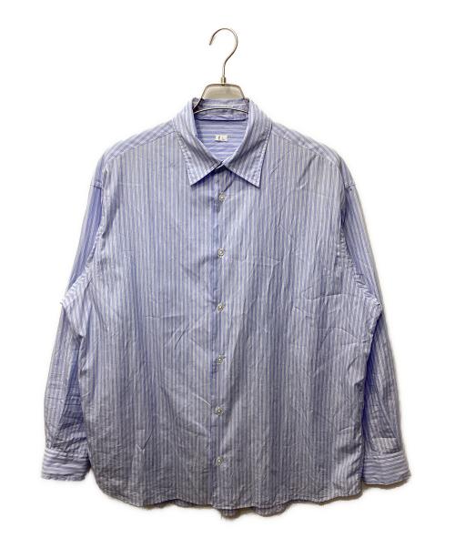 LE（エルイー）LE (エルイー) WIDE RG SH / エクストラ ワイド シャツ ブルー サイズ:2の古着・服飾アイテム