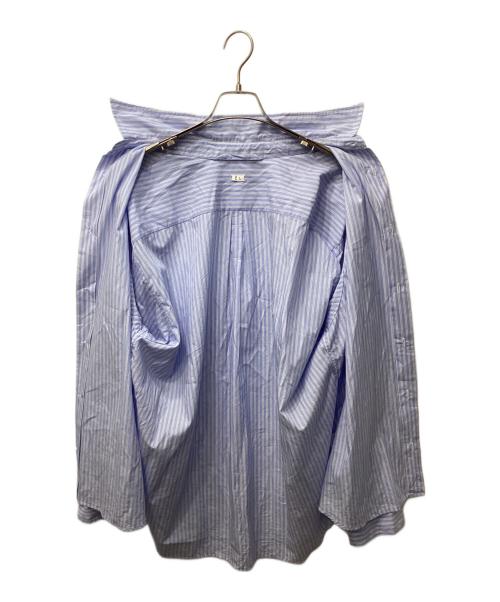 LE（エルイー）LE (エルイー) WIDE RG SH / エクストラ ワイド シャツ ブルー サイズ:2の古着・服飾アイテム