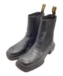 Dr.Martens+（ドクターマーチン）の古着「Maybole Chelsea / スクエアトゥチェルシーブーツ」｜ブラック