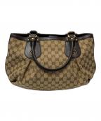 GUCCIグッチ）の古着「トートバッグ」｜ブラウン×ベージュ
