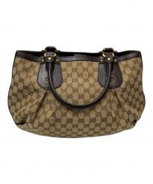 GUCCI（グッチ）の古着「トートバッグ」｜ブラウン×ベージュ