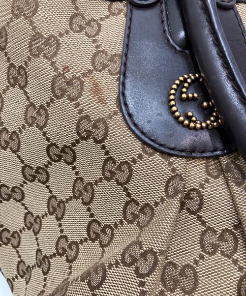 GUCCI（グッチ）GUCCI (グッチ) トートバッグ ブラウン×ベージュの古着・服飾アイテム
