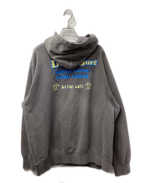 Da Hui Surf（ダ・フイ）Da Hui Surf (ダ・フイ) サーフマンプリントフーディ グレー サイズ:Lの古着・服飾アイテム