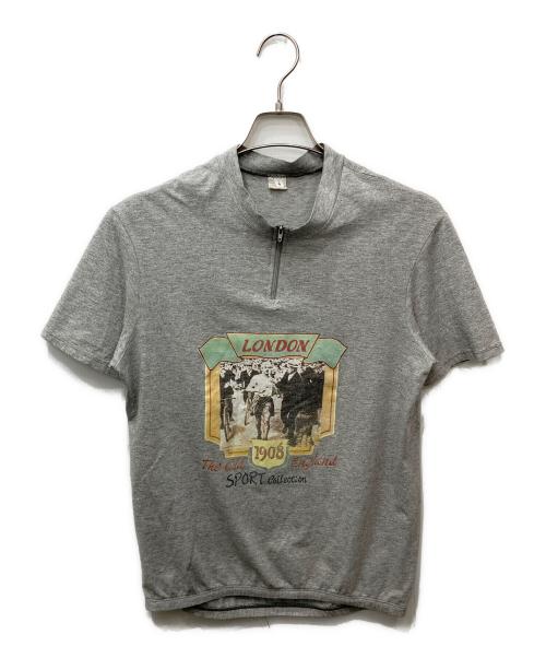 USED（ユーズド）USED (ユーズド) ハーフジップサイクリングシャツ グレー サイズ:4の古着・服飾アイテム