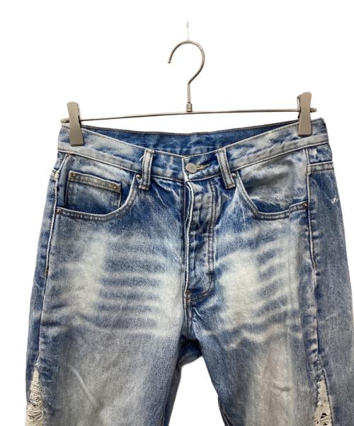 mnml（ミニマル）MNML (ミニマル) ダメージデニムパンツ インディゴ サイズ:W29の古着・服飾アイテム
