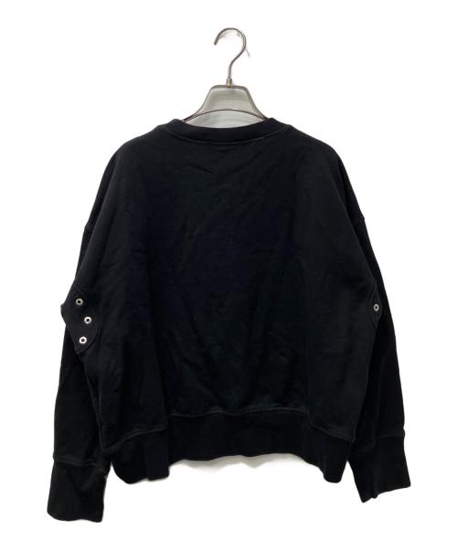 DIESEL（ディーゼル）DIESEL (ディーゼル) 有刺鉄線刺繍スウェット ブラック サイズ:Sの古着・服飾アイテム