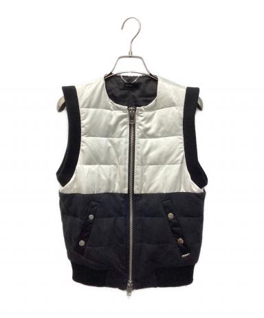 ディーゼル ダウンベスト 中古・古着通販】DIESEL (ディーゼル) バイカラーダブルジップダウン