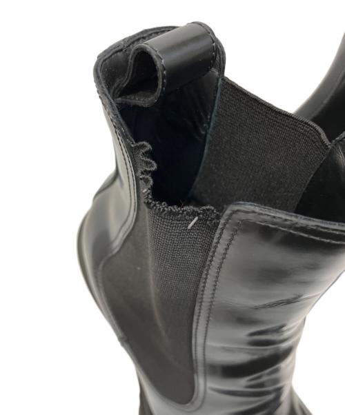 ALEXANDER McQUEEN（アレキサンダーマックイーン）ALEXANDER McQUEEN (アレキサンダーマックイーン) Leather Heeled Chelsea Boots/レザーヒールドチェルシーブーツ ブラック サイズ:38の古着・服飾アイテム