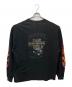 HARLEY-DAVIDSON (ハーレーダビッドソン) 00sファイヤーフレイムロングスリーブカットソー ブラック サイズ:2XL：18000円