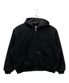 Dickies（ディッキーズ）の古着「フーデッドダックジャケット」｜ブラック