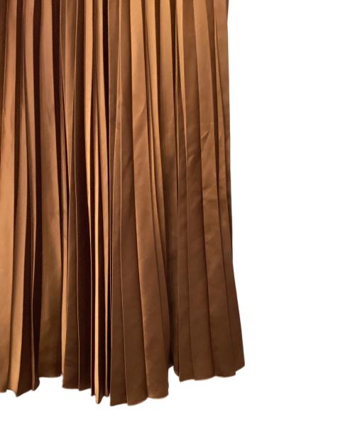 ANAYI（アナイ）ANAYI (アナイ) サテンスカート ブラウン サイズ:36の古着・服飾アイテム