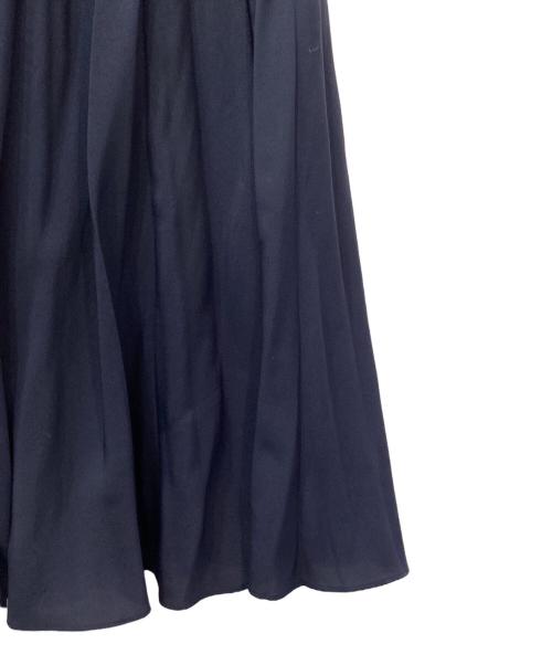 UNTITLED（アンタイトル）UNTITLED (アンタイトル) ポリエステルデシンプリーツスカート ネイビー サイズ:2の古着・服飾アイテム